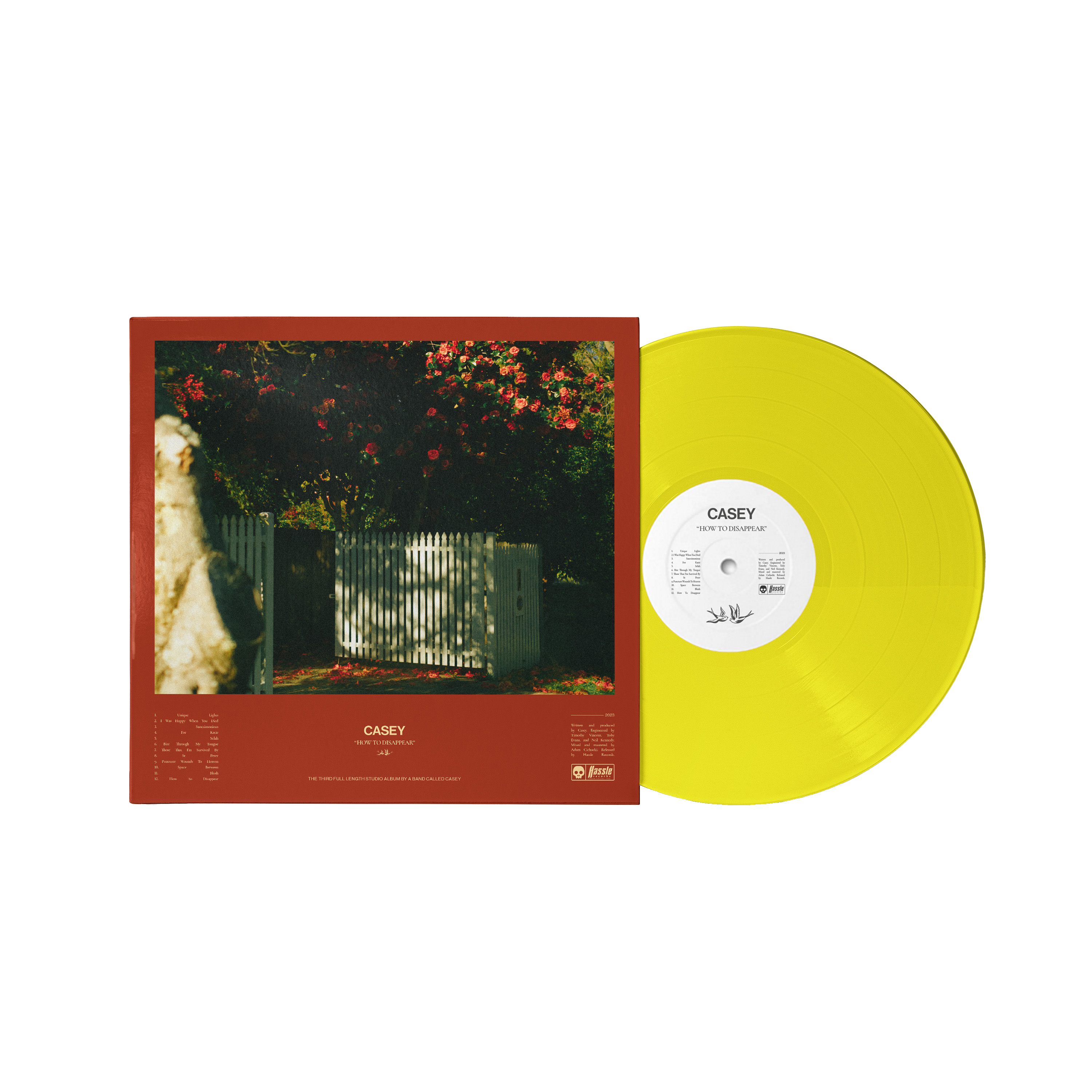 How To Disappear - Transparent Yellow Vinyl LP