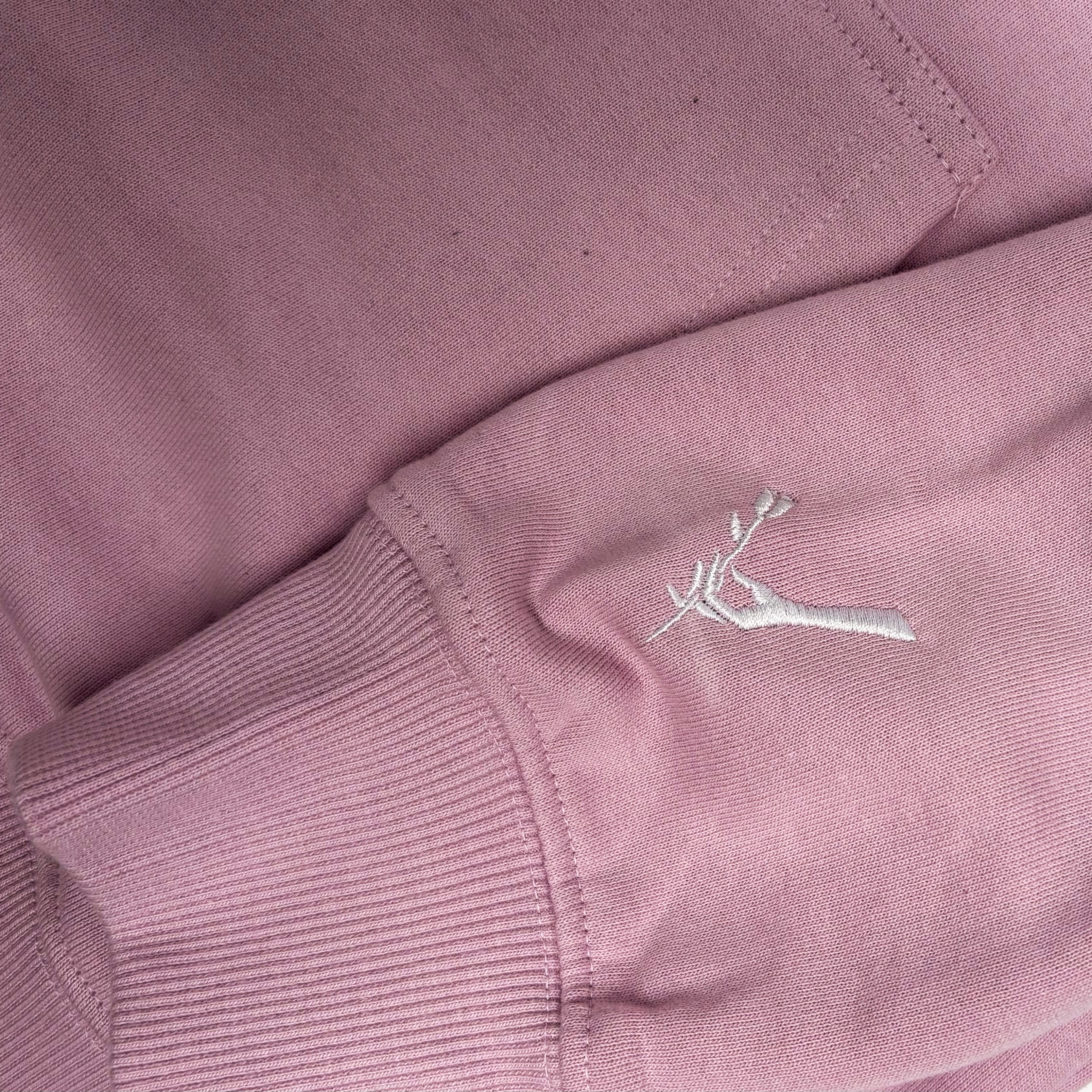 Embroidered Love Is Not Enough Hoodie
