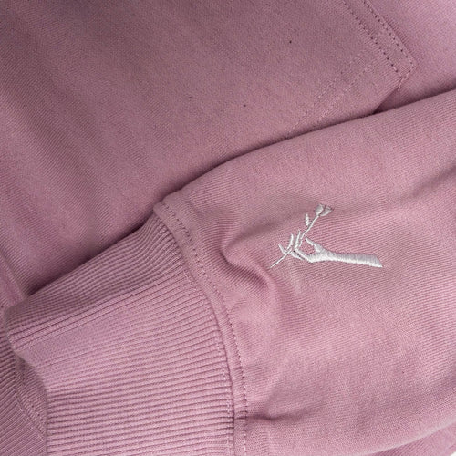 Embroidered Love Is Not Enough Hoodie